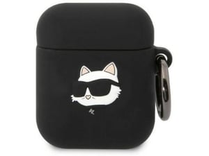 KARL LAGERFELD AirPods 1 / Airpods 2 Case -Choupette - črna - KLA2RUNCHK