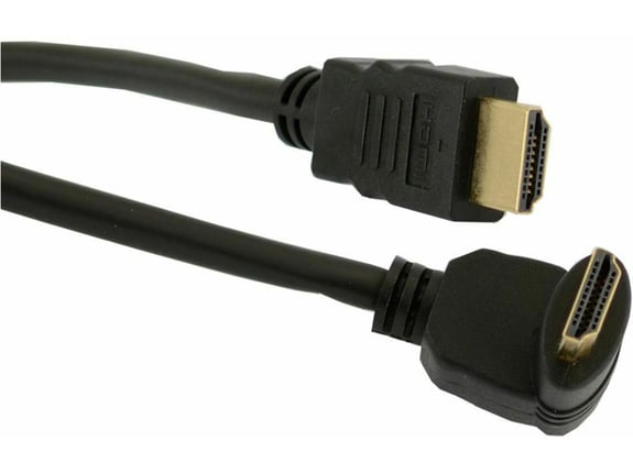 SBOX HDMI kabel z mrežno povezavo kotni 1,5m črn SBOX HDMI-90-15