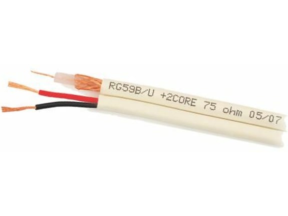 DO Kabel koaksialni kombo RG59/3.7, 2X 0,5 bel 100m kolut K-60+2X0,50