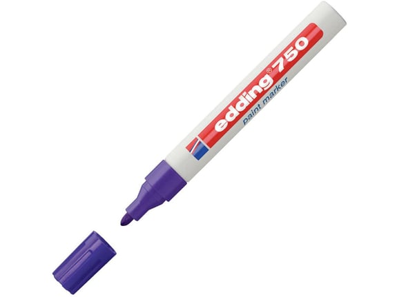EDDING marker z lakom EDE750008 E-750, 2-4 mm, vijoličen 10 KOS
