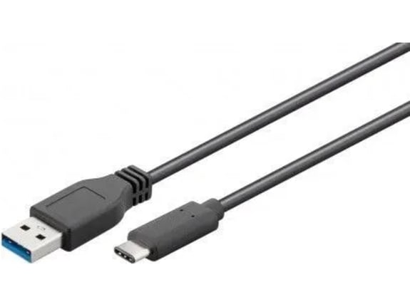 GOOBAY USB-C - USB A 3.0 kabel, črn,15cm
