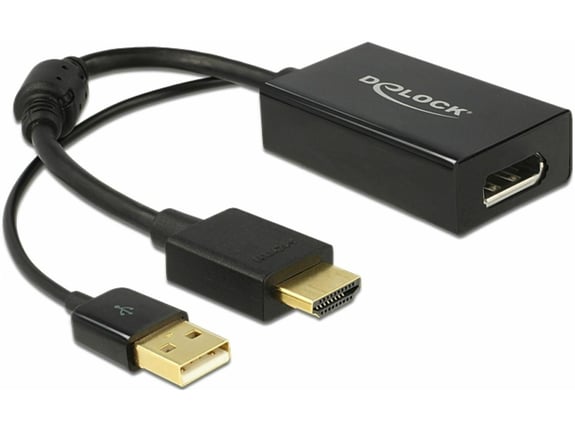 DELOCK Adapter HDMI M - Displayport 1.2 Aktivni 25cm Delock 62667