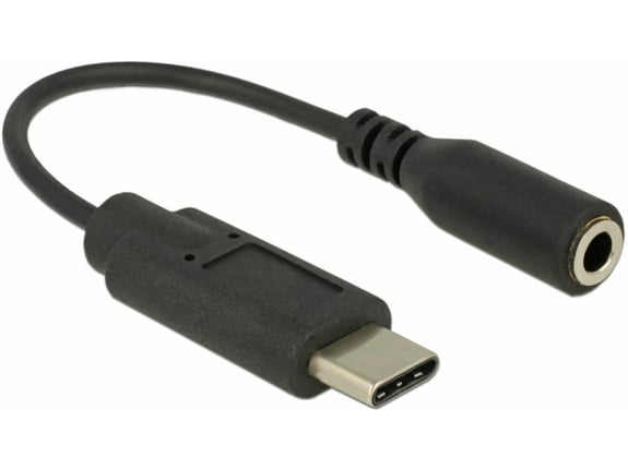 DELOCK Adapter-AVDIO USB Tip-C - Jack 3,5Ž stereo 14cm črn Delock 65842