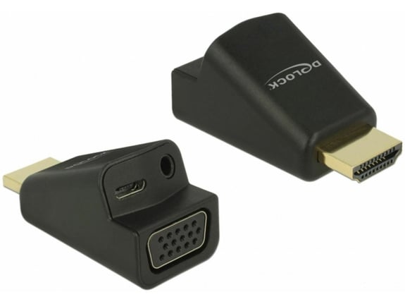 DELOCK Adapter HDMI M - VGA Ž + Avdio 3,5mm Ž aktivni Delock 65895