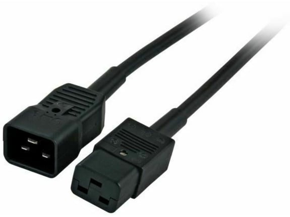 EFB Napajalni kabel 220V podaljšek C19 - C20 1,8m črn EFB EK519.1,8