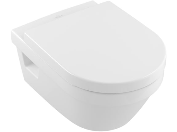 VILLEROY & BOCH WC školjka brezrobna z desko s počasnim zapiranjem DirectFlush OMNIA 5684 HR 01