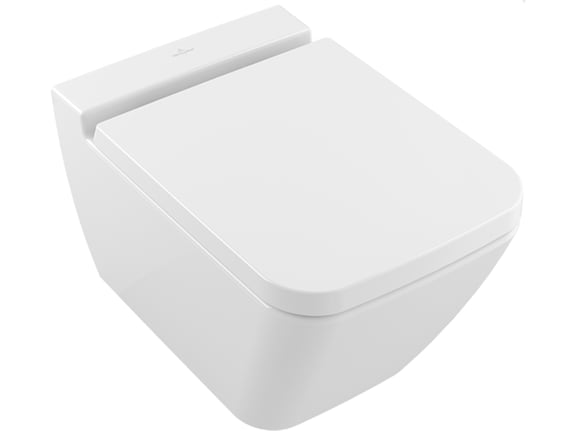 VILLEROY & BOCH viseča brezrobna WC školjka 375x560 mm FINION 4664 R0 R1 White Alpin CeramicPlus