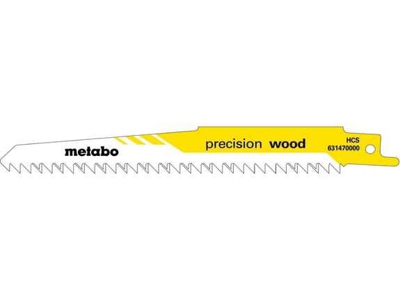 METABO 100-delni set listov za sabljaste žage PRECISION WOOD 150 X 1,25mm 631458000