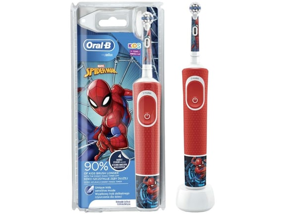 ORAL B otroška električna zobna ščetka VITALITY KIDS D100 Spiderman 4210201320111
