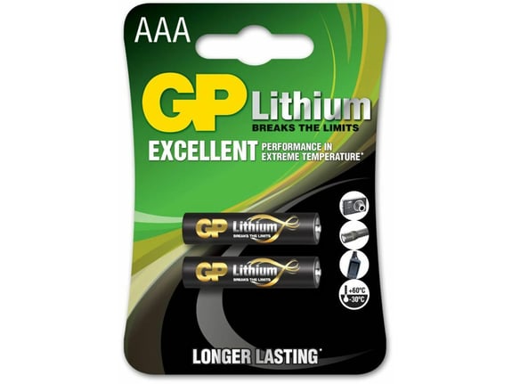 GP Baterija GP litijska FR03 AAA 2 blister B15112