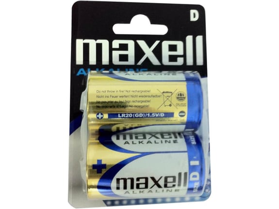MAXELL Baterija LR-20 MA77441004 2 kos, alkalna (D)