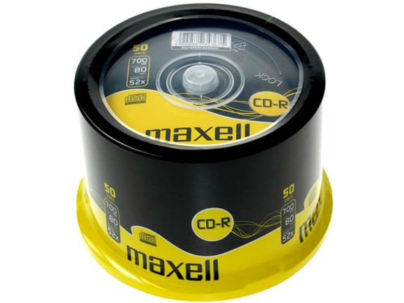 MAXELL CD-R 700MB, 52x, 50 kosov