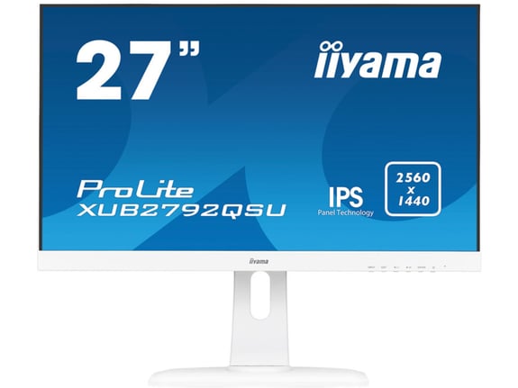 Iiyama Prolite xub2792qsu-w1 68,6cm (27) wqhd ips freesync zvočniki bel led lcd monitor
