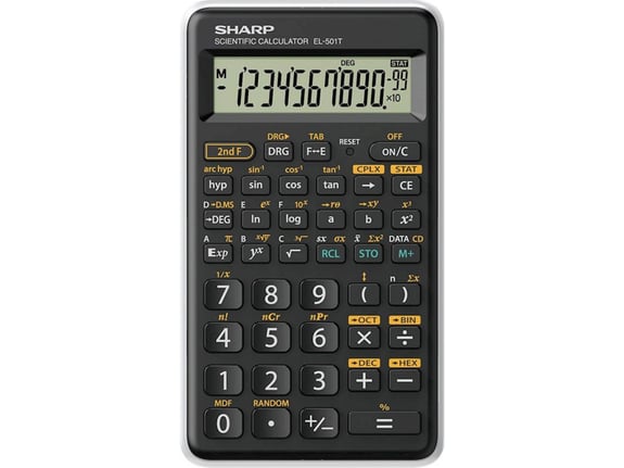 SHARP Kalkulator el501twh, 146f, 10+2m, tehnični EL501TWH
