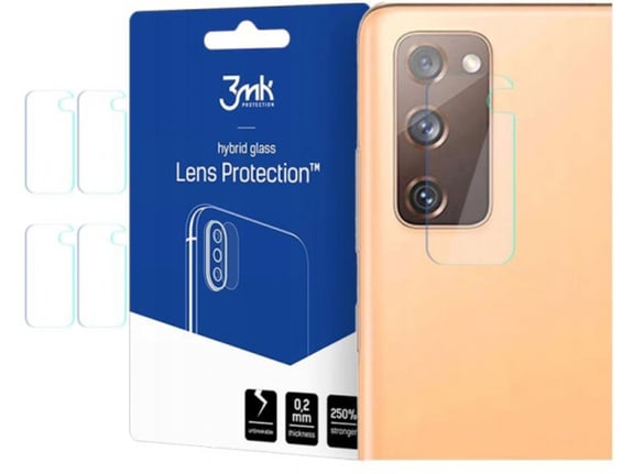3MK Hibridno steklo za kamero za iphone 12 pro max (4 kos)