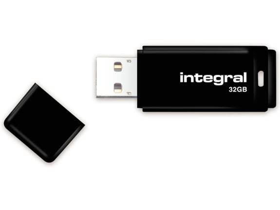 INTEGRAL USB ključek 32GB USB2.0 (INFD32GBBLK), BLACK