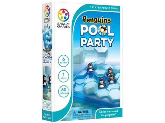 SMART GAMES družabna igra Zabava s pingvini (60 izzivov)