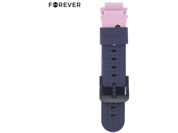 FOREVER Pašček silikonski za pametne ure, primeren za FOREVER KW-60, roza (pink)