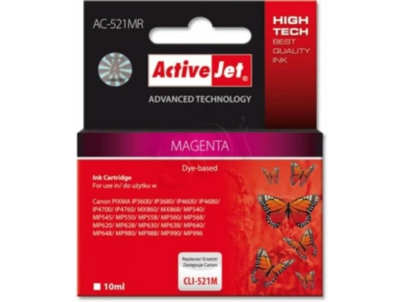 ACTIVEJET ActiveJet magenta črnilo Canon CLI-521M ACC-521MN