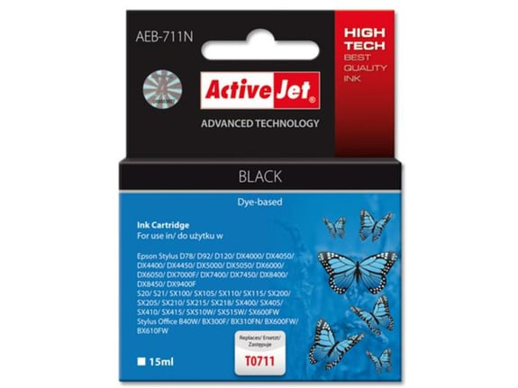 ACTIVEJET ActiveJet črno črnilo Epson T0711 AEB-711N