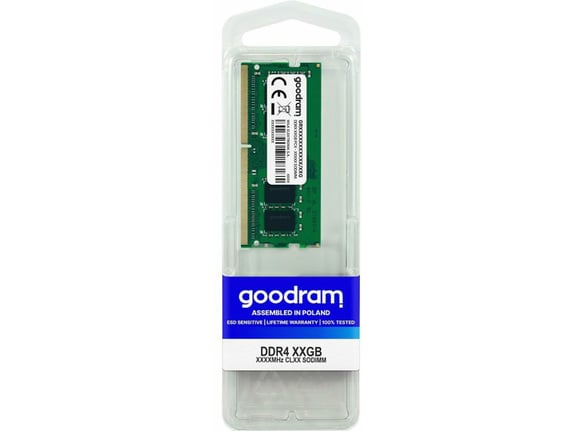 GOODRAM RAM za prenosnik DDR4 SODIMM 16GB 3200MHz SR GR3200S464L22S/16G