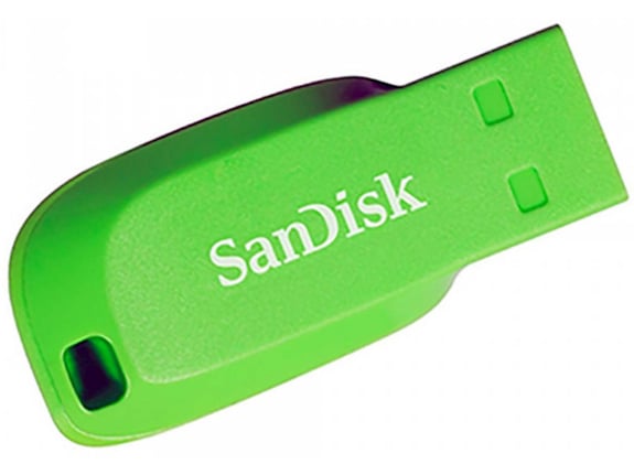 SANDISK USB ključek 64GB CRUZER BLADE ZELENA, 2.0