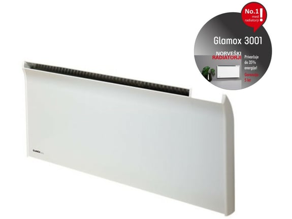 GLAMOX električni stenski radiator TPA 12 765122030 1065x350 mm