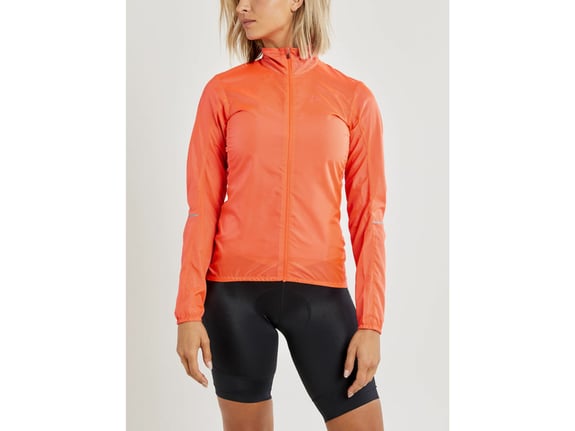 Craft ženska kolesarska jakna vetrovka essence light wind jacket shock