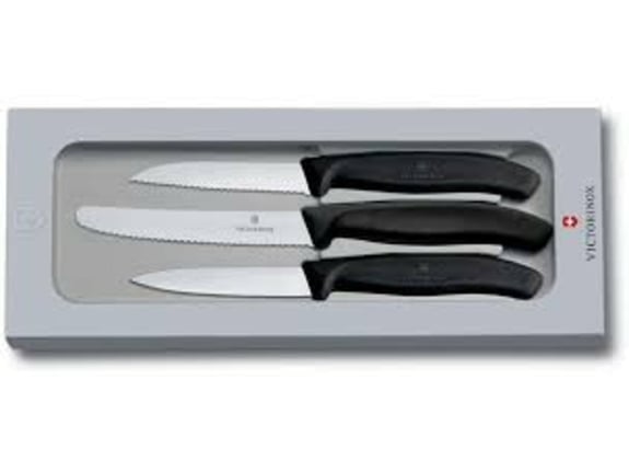 VICTORINOX set nožev za zelenjavo  6 7113 3 3 različni črni