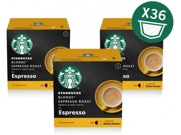 NESTLE kavne kapsule Dolce Gusto Starbucks Blonde Espresso Roast 66 g, 3x12 kosov