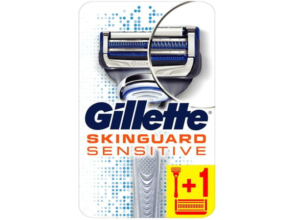 GILLETTE ročni brivnik + 2 nastavka SkinGuard Sensitive 7702018486342