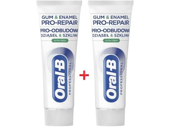 ORAL B zobna pasta Professional Gum & Enamel Pro-Repair Extra Fresh 2 × 75 ml 8001841729077