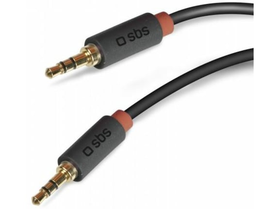 SBS avdio kabel TECABLE35KR 3.5mm, črn