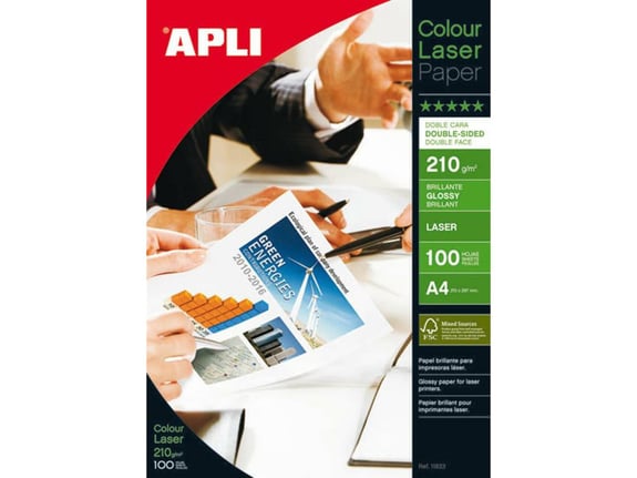 APLI foto papir Laser Glossy A4 210g 100 listov AP011833
