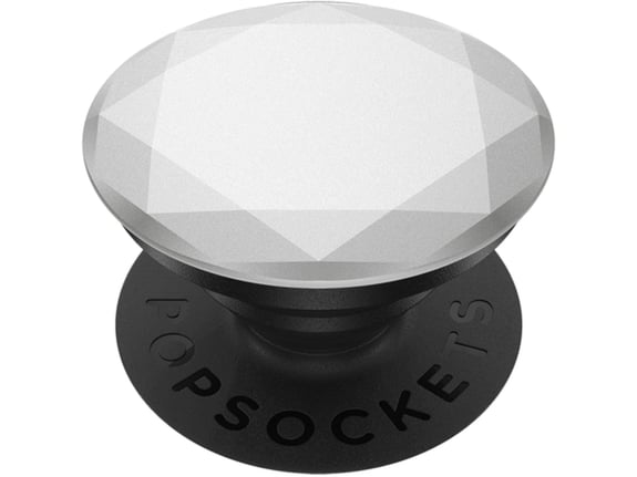 Popsockets Držalo / stojalo popgrip silver metallic diamond - premium