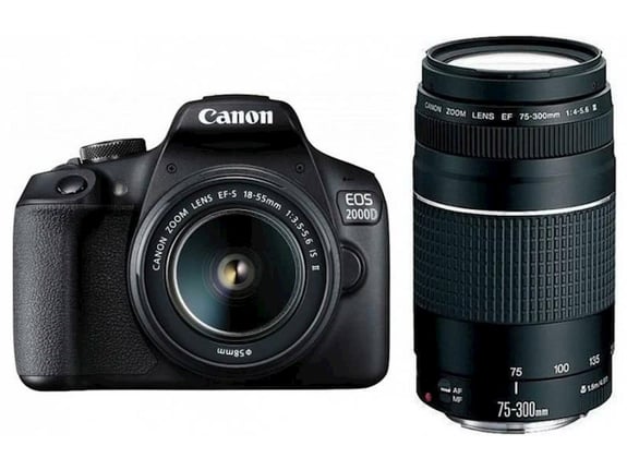 Canon  EOS2000D z objektivoma EFS18-55IS + 75-300 2728C031AA