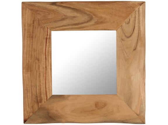 VIDAXL Kozmetično ogledalo 50x50 cm trden akacijev les