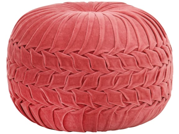 VIDAXL Tabure iz bombažnega žameta vezeni dizajn 40x30 cm roza