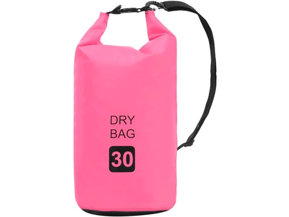 VIDAXL Torba Dry Bag roza 30 L PVC