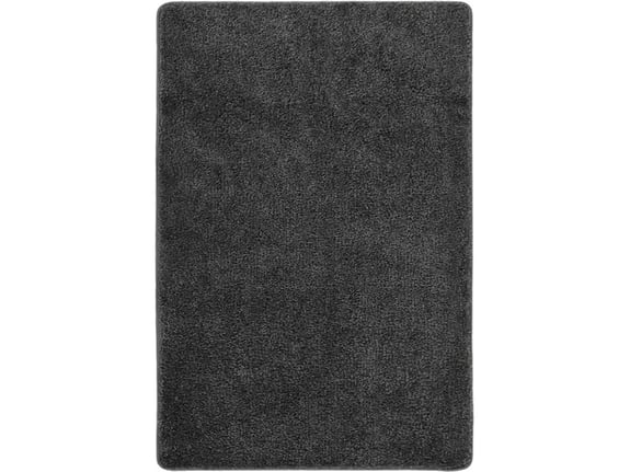 VIDAXL Košata preproga temno siva 140x200 cm nedrseča
