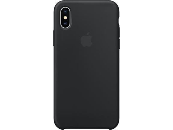 APPLE original ovitek Silicon case MQT12FE/A za iPhone X - črn