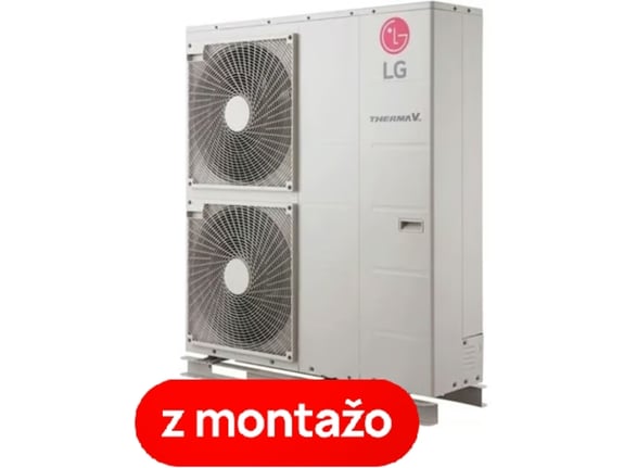 LG toplotna črpalka zrak/voda z montažo Therma V Monoblok S HM123MR.U34 - 12 kW