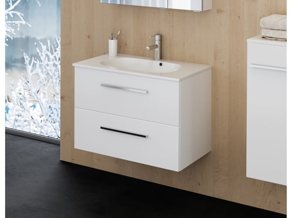 TBOSS kopalniška omarica z umivalnikom elka 60 cm, bela visoki sijaj