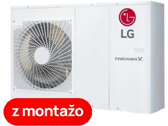 LG toplotna črpalka zrak/voda z montažo Therma V Monoblok S HM091MR.U44 - 9 kW