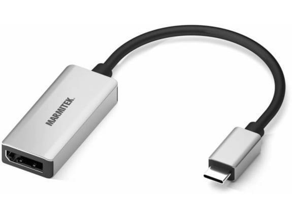 MARMITEK USB-C/displayport adapter, 15cm, srebrn