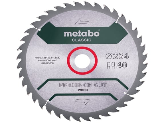 METABO list žage Precision Cut Classic 254x30 40WZ 20° /B, 628326000
