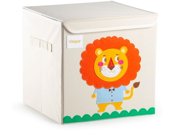 VITAPUR otroška škatla za shranjevanje - lev - 33x33x33 cm