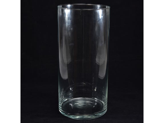 MHOME vaza 19xh40cm, cilinder, steklo