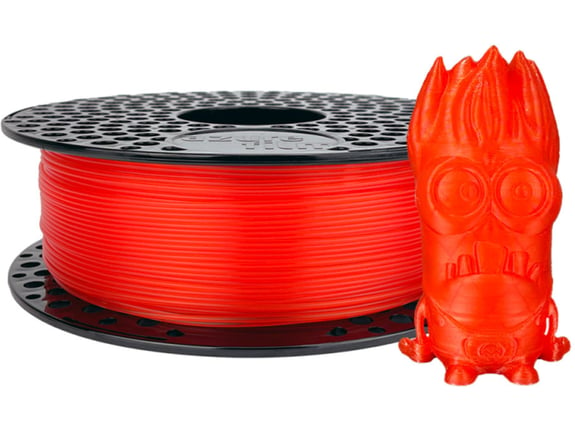 AZUREFILM filament PLA TRANSPARENT, 1.75mm, 1kg, rdeča