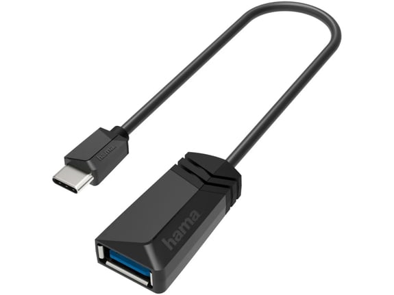 HAMA adapter, USB-C moški/USB ženski, usb 3.2 Gen1, 5Gbps, 00200312